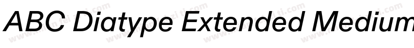 ABC Diatype Extended Medium Unlice字体转换